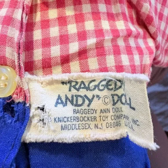 Vintage Raggedy Andy doll by Knickerbocker Toy Company, circa 1970 - Picture 3 of 9